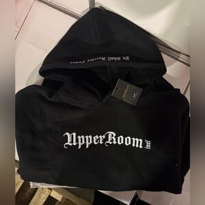 Upper Room Int black hoodie